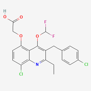 molecular formula C21H17Cl2F2NO4 B1679663 Pexopiprant CAS No. 932708-14-0