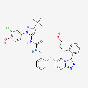 molecular formula C35H34ClN7O3S2 B1679676 PF-03715455 CAS No. 1056164-52-3
