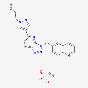 molecular formula C20H20N8O4S B1679679 PF-04217903 mesylate CAS No. 956906-93-7