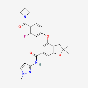 molecular formula C25H25FN4O4 B1679680 PF-04279405 CAS No. 955881-01-3