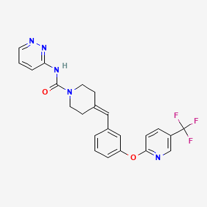 molecular formula C23H20F3N5O2 B1679683 Redafamdastat CAS No. 1020315-31-4