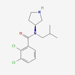 molecular formula C15H20Cl2N2O B1679690 Benzamide, 2,3-dichloro-N-(2-methylpropyl)-N-(3S)-3-pyrrolidinyl- CAS No. 813447-40-4