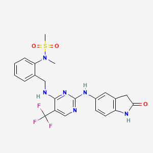 molecular formula C22H21F3N6O3S B1679699 PF-431396 CAS No. 717906-29-1