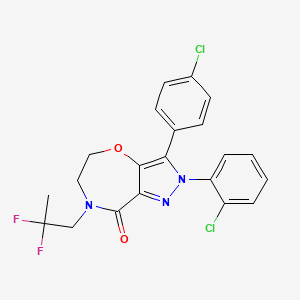 molecular formula C21H17Cl2F2N3O2 B1679703 PF-514273 CAS No. 851728-60-4