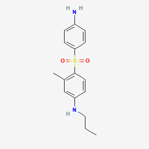 molecular formula C16H20N2O2S B1679713 Propyldapsone CAS No. 101513-21-7
