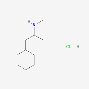 molecular formula C10H22ClN B1679717 Propylhexedrine hydrochloride CAS No. 1007-33-6