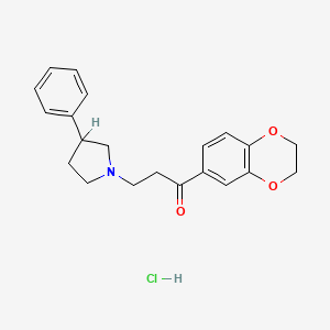 molecular formula C21H24ClNO3 B1679725 Proroxan hydrochloride CAS No. 33025-33-1