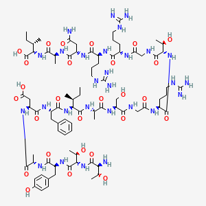 molecular formula C84H136N28O27 B1679734 Protein kinase inhibitor peptide CAS No. 128022-93-5
