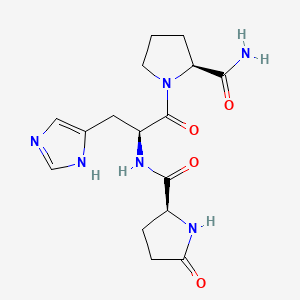 molecular formula C16H22N6O4 B1679741 Protirelin CAS No. 24305-27-9