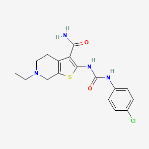 molecular formula C17H19ClN4O2S B1679742 Proto-1 CAS No. 312951-85-2