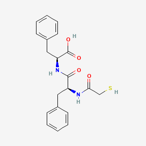 molecular formula C20H22N2O4S B1679773 2-Mercaptoacetyl-phenylalanylphenylalanine CAS No. 110871-16-4
