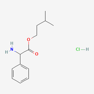 molecular formula C13H20ClNO2 B1679776 3-Methylbutyl amino(phenyl)acetate hydrochloride CAS No. 31031-74-0