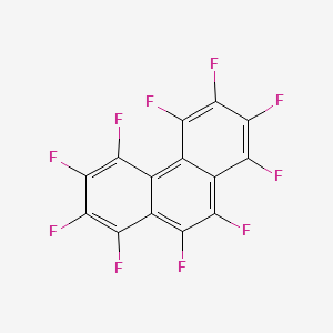 molecular formula C14F10 B1679780 Phenanthrene, decafluoro- CAS No. 1580-20-7