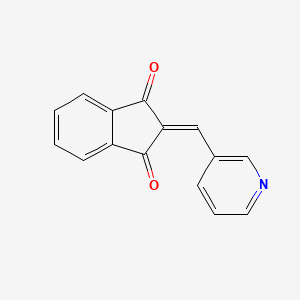 molecular formula C15H9NO2 B1679799 1,3-Indandione, 2-(3-pyridylmethylene)- CAS No. 31083-55-3