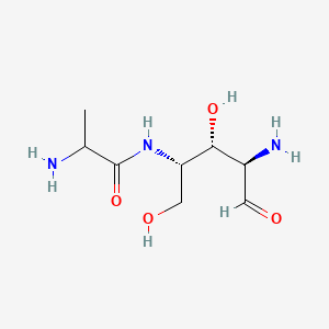 molecular formula C8H17N3O4 B1679802 (2R)-2-amino-N-[(2S,3R,4R)-4-amino-1,3-dihydroxy-5-oxopentan-2-yl]propanamide CAS No. 38819-28-2