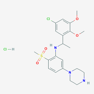 molecular formula C21H29Cl2N3O4S B1679804 PRX-07034 hydrochloride CAS No. 903580-39-2
