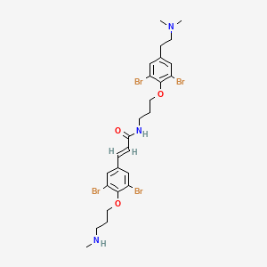molecular formula C26H33Br4N3O3 B1679809 psammaplysene B CAS No. 865722-85-6