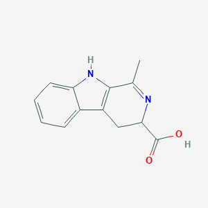 molecular formula C13H12N2O2 B167981 1-methyl-3,4-dihydro-2H-pyrido[3,4-b]indole-3-carboxylic acid CAS No. 10022-82-9