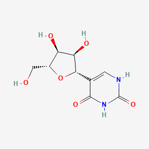 molecular formula C9H12N2O6 B1679824 5-Ribosyluracil CAS No. 1445-07-4