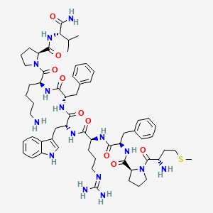 molecular formula C61H87N15O9S B1679839 Nonapeptide-1 CAS No. 158563-45-2
