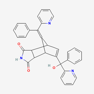 molecular formula C33H25N3O3 B1679851 Norbormide CAS No. 991-42-4