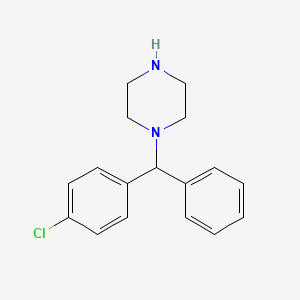 B1679854 1-(4-Chlorobenzhydryl)piperazine CAS No. 303-26-4