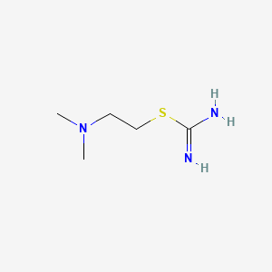 B1679858 Carbamimidothioic acid, 2-(dimethylamino)ethyl ester CAS No. 17124-82-2