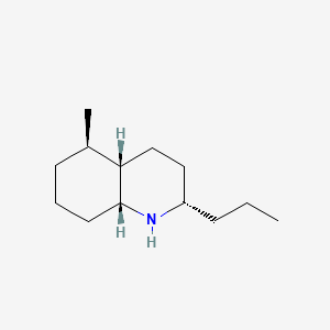 molecular formula C13H25N B1679866 5-Methyl-2-propyldecahydroquinoline CAS No. 27766-71-8