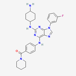 molecular formula C29H33FN8O B1679870 Purfalcamine 
