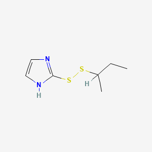 molecular formula C7H12N2S2 B1679881 2-(Sec-butyldisulfanyl)-1h-imidazole CAS No. 141400-58-0