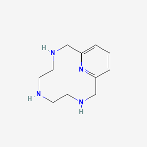 molecular formula C11H18N4 B1679882 3,6,9,15-Tetraazabicyclo[9.3.1]pentadeca-1(15),11,13-triene CAS No. 78668-34-5