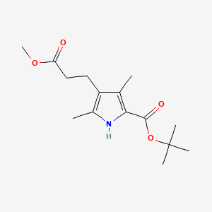 molecular formula C15H23NO4 B1679887 Tert-butyl 4-(3-methoxy-3-oxopropyl)-3,5-dimethyl-1h-pyrrole-2-carboxylate CAS No. 60024-89-7