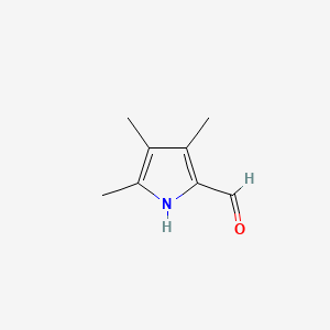 molecular formula C8H11NO B1679891 3,4,5-trimethyl-1H-pyrrole-2-carbaldehyde CAS No. 27226-50-2