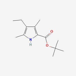 molecular formula C13H21NO2 B1679892 tert-butyl 4-ethyl-3,5-dimethyl-1H-pyrrole-2-carboxylate CAS No. 31896-92-1