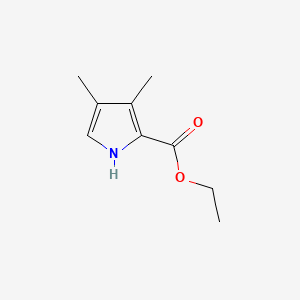 molecular formula C9H13NO2 B1679894 Ethyl 3,4-dimethyl-1H-pyrrole-2-carboxylate CAS No. 938-75-0