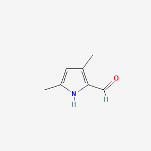 molecular formula C7H9NO B1679895 3,5-Dimethyl-1H-pyrrole-2-carbaldehyde CAS No. 2199-58-8
