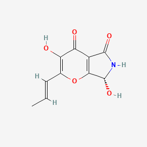 molecular formula C10H9NO5 B1679899 Pyranonigrin A CAS No. 773855-65-5