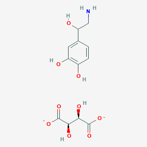 molecular formula C12H15NO9-2 B1679908 Norepinephrine bitartrate salt CAS No. 3414-63-9