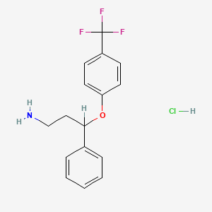 molecular formula C16H17ClF3NO B1679919 Norfluoxetine hydrochloride CAS No. 57226-68-3