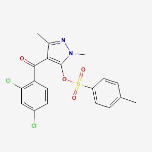 molecular formula C19H16Cl2N2O4S B1679932 Pyrazolynate CAS No. 58011-68-0