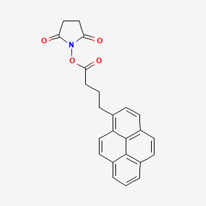 molecular formula C24H19NO4 B1679934 1-Succinimidyl-3'-pyrenebutyrate CAS No. 114932-60-4