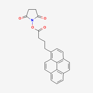 molecular formula C24H19NO4 B1679934 2,5-二氧代吡咯烷-1-基 4-(芘-1-基)丁酸酯 CAS No. 114932-60-4