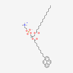 molecular formula C50H76NO8P B1679935 3-(Hexadecanoyloxy)-2-{[10-(pyren-1-yl)decanoyl]oxy}propyl 2-(trimethylammonio)ethyl phosphate CAS No. 70700-33-3