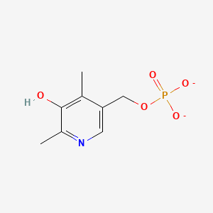 molecular formula C8H10NO5P-2 B1679950 Vitamin B6 CAS No. 8059-24-3