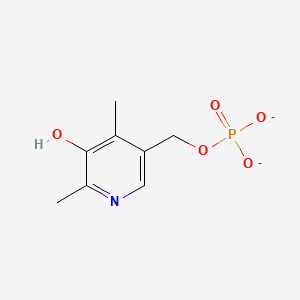 molecular formula C8H10NO5P-2 B1679950 (5-Hydroxy-4,6-dimethylpyridin-3-yl)methyl phosphate CAS No. 8059-24-3