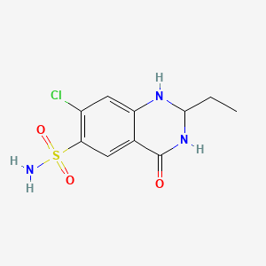 molecular formula C10H12ClN3O3S B1679951 Quinethazone CAS No. 73-49-4