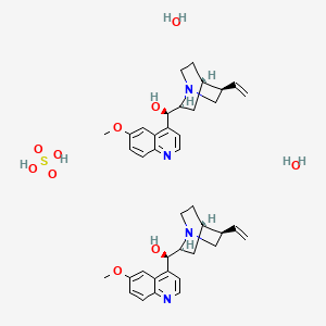 (R)-[(2R,4S,5R)-5-Ethenyl-1-azabicyclo[2.2.2]octan-2-yl]-(6-methoxyquinolin-4-yl)methanol;sulfuric acid