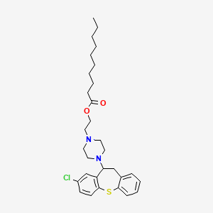 B1679965 Noroxyclothepin decanoate CAS No. 41931-83-3