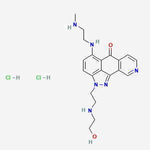 molecular formula C20H26Cl2N6O2 B1679970 Nortopixantrone hydrochloride CAS No. 438244-41-8