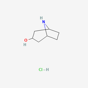 molecular formula C7H14ClNO B1679973 endo-8-Azabicyclo[3.2.1]octan-3-ol hydrochloride CAS No. 14383-51-8